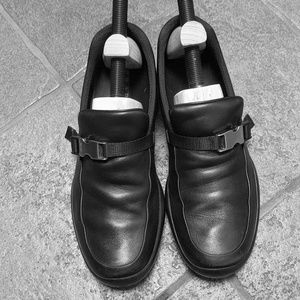 Prada Leather Seltbelt Loafers